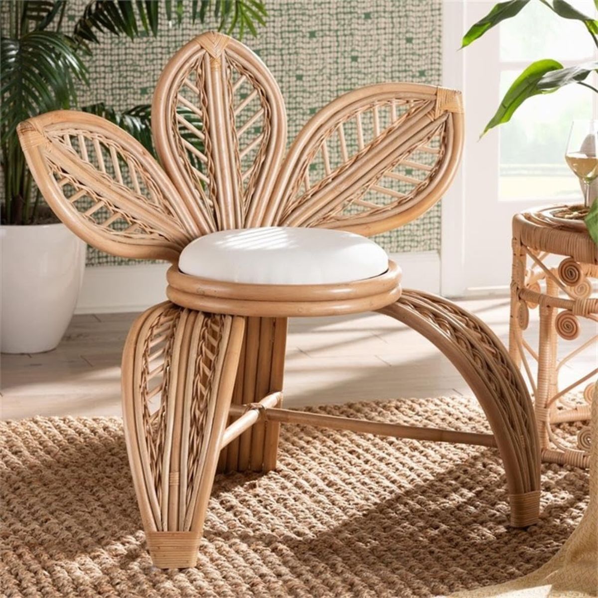 rattan accent chair