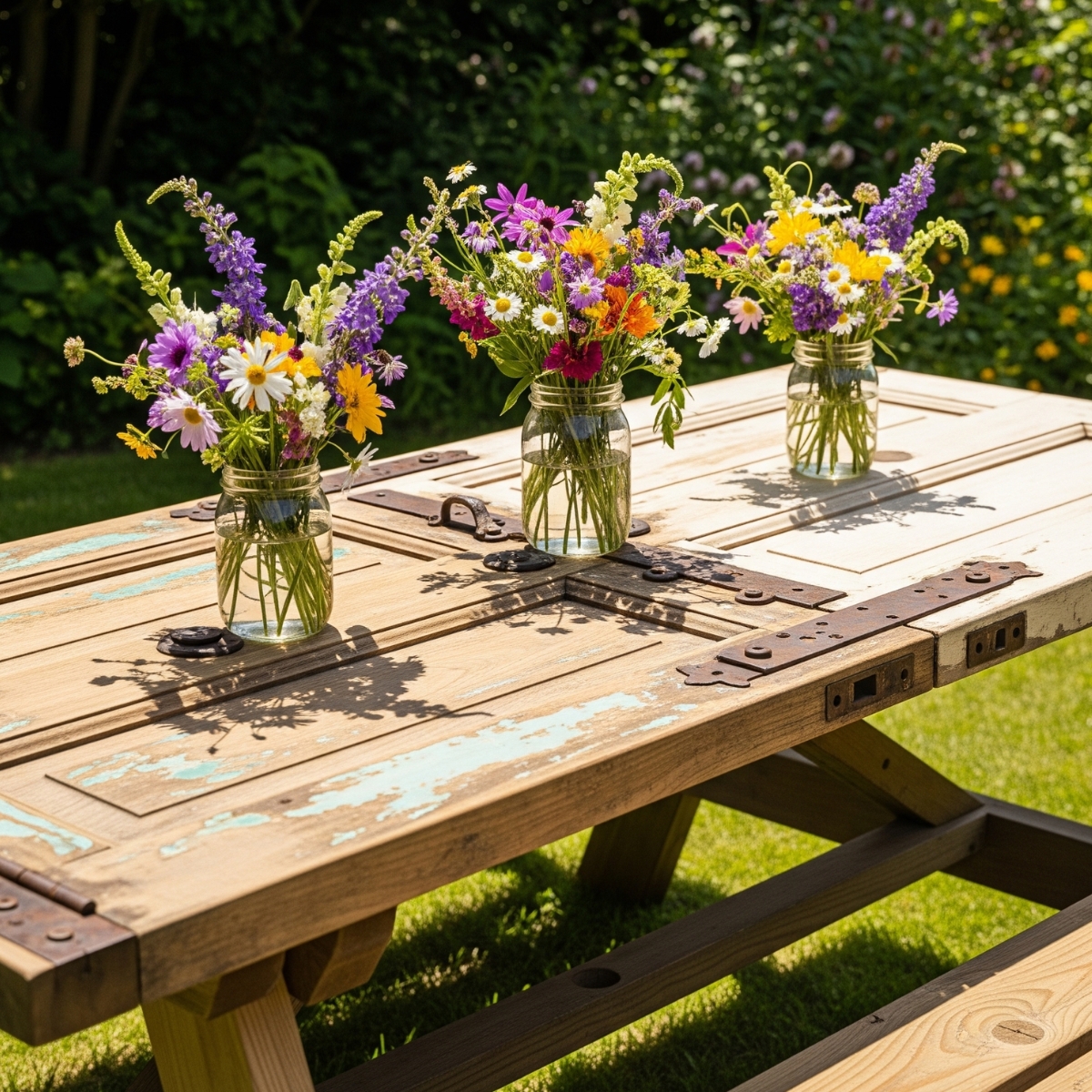 Repurposed picnic table