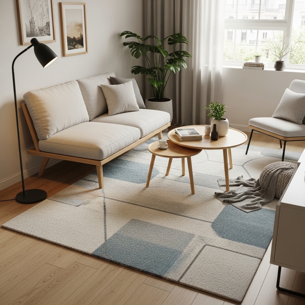 Modern rug for small space 2026