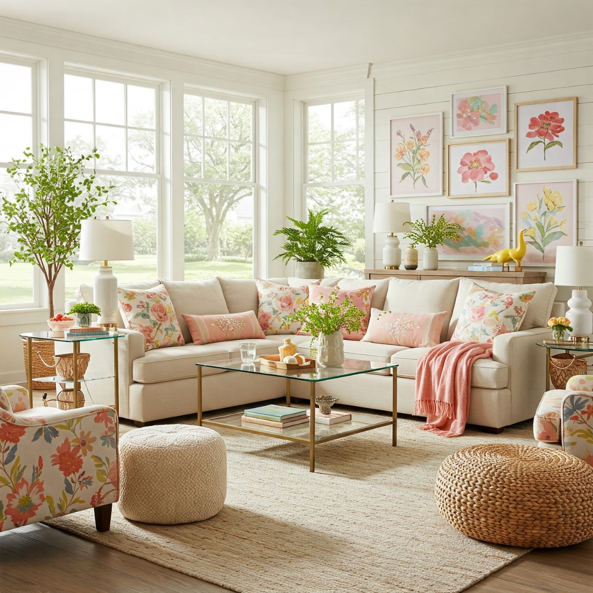 spring livingroom layout ideas