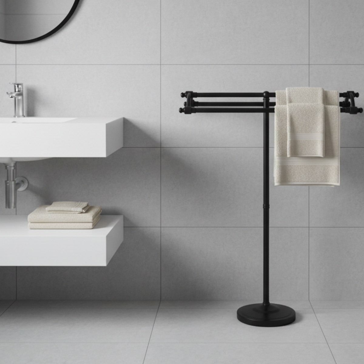 TUHome Optim Medicine Cabinet with Towel Holder