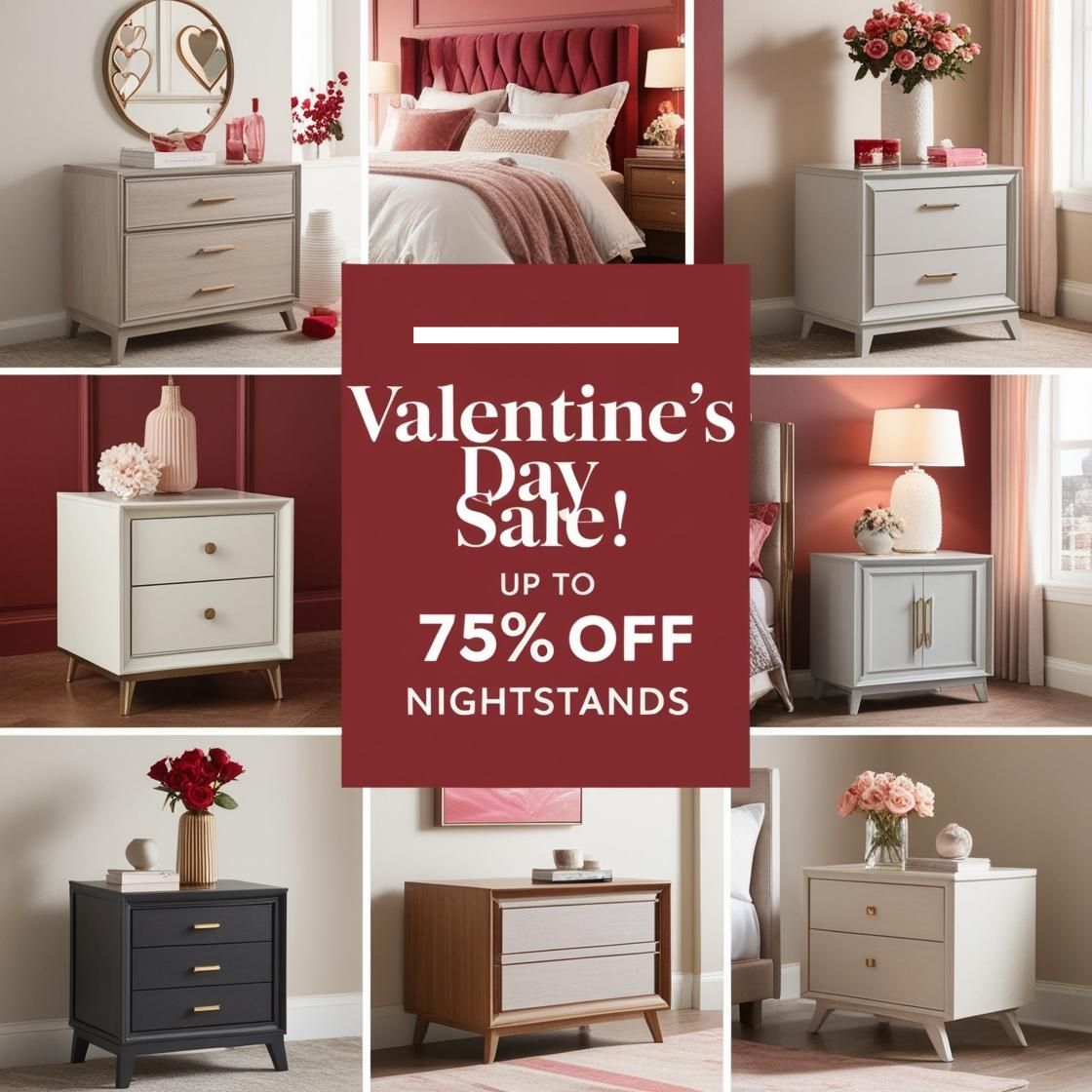valentines day sale on nighstands