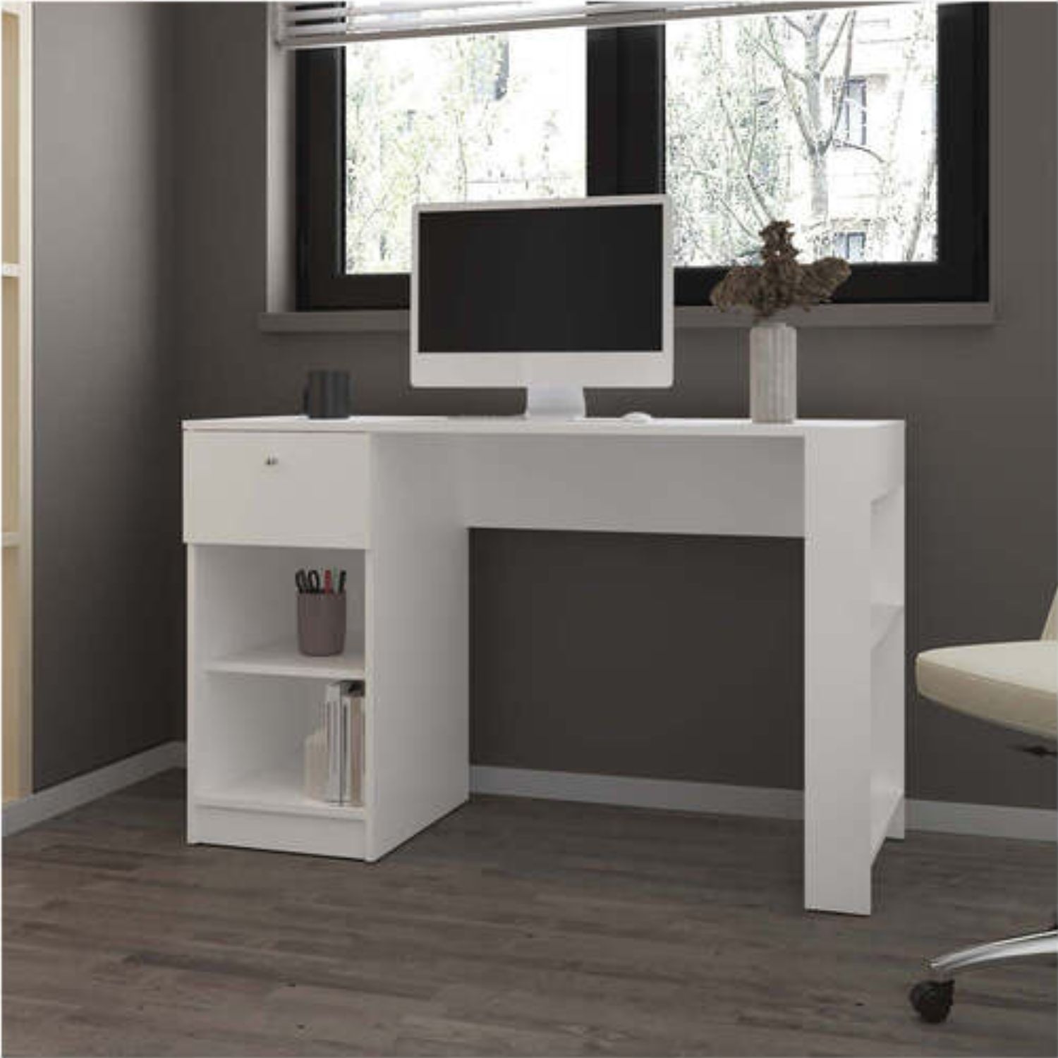 Treevol Menlo White Office Desk