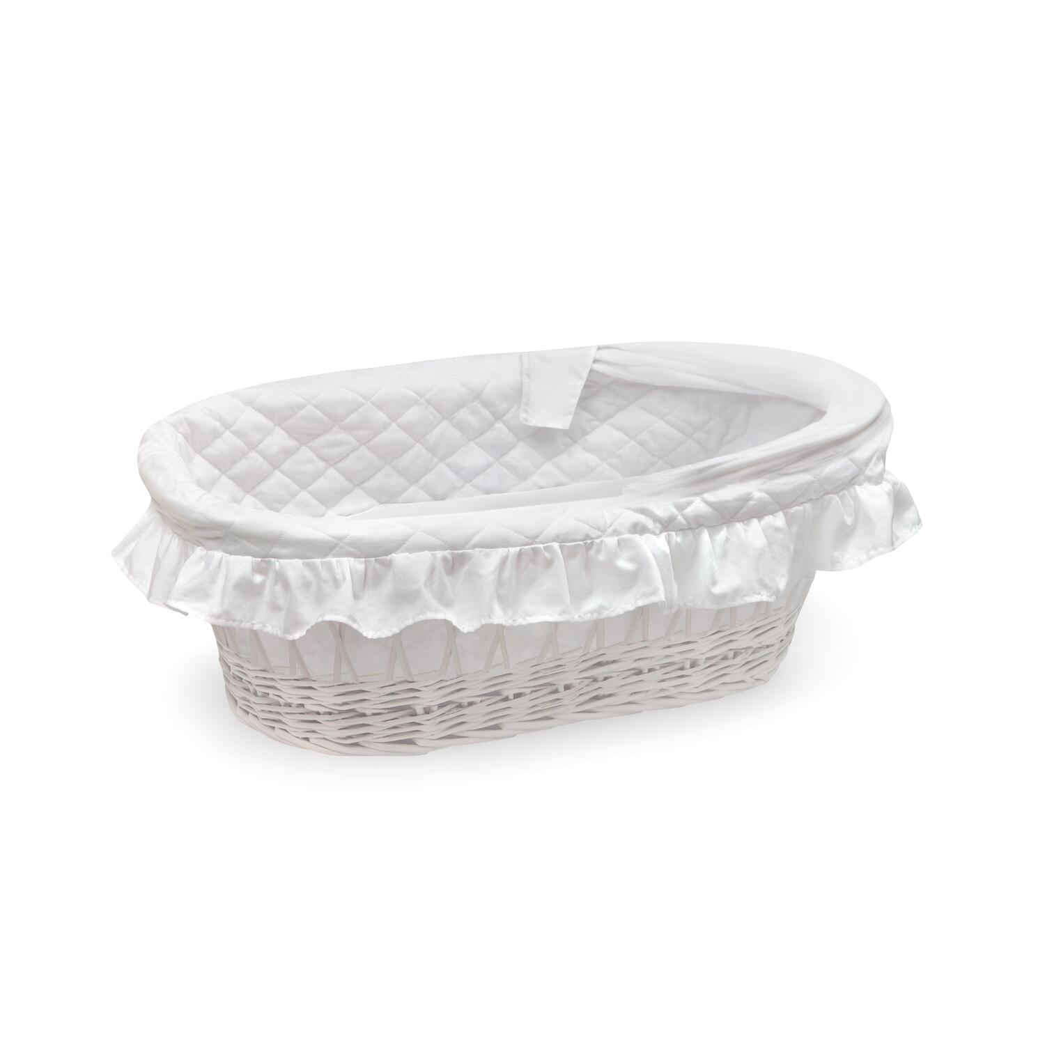 Wicker Moses Basket with Hood