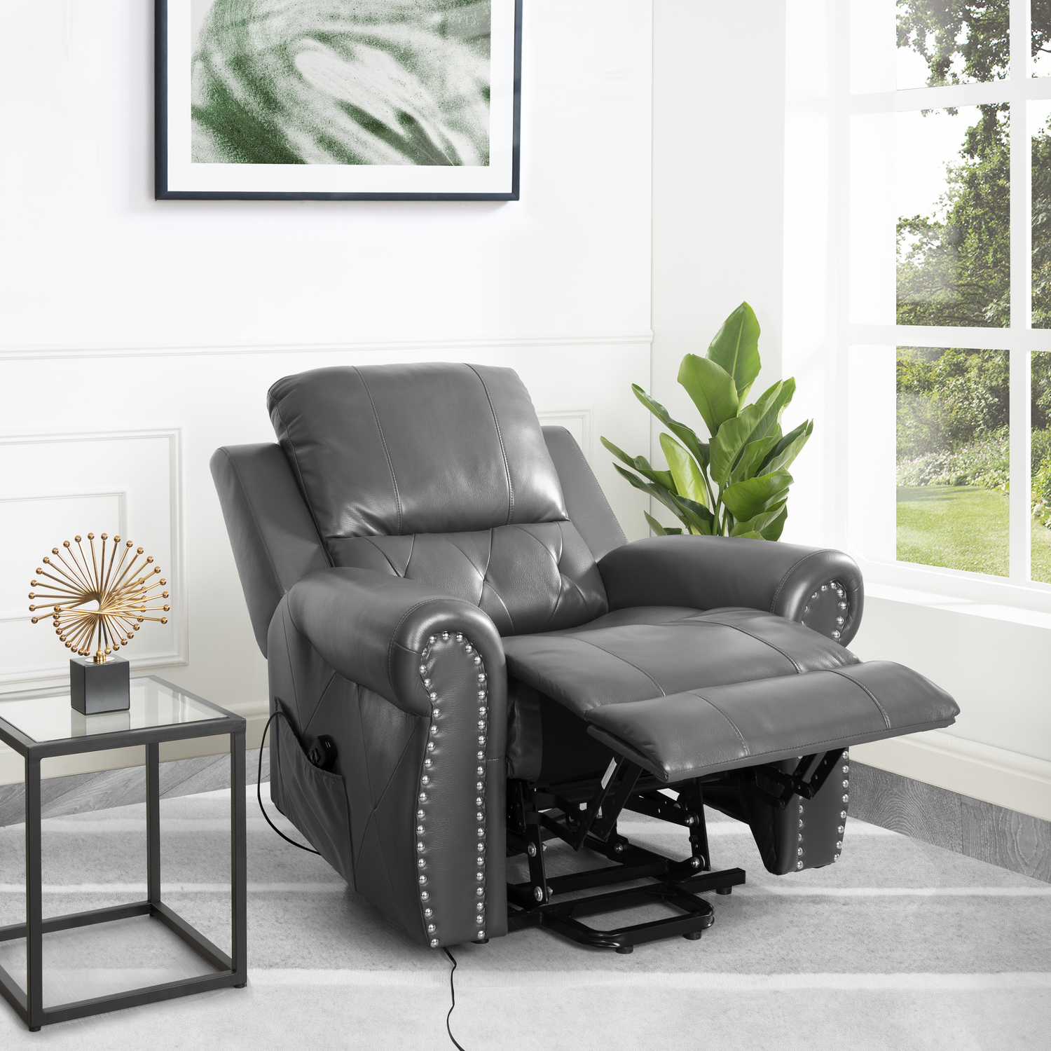 Tatiana Massage Air Leather,Gray