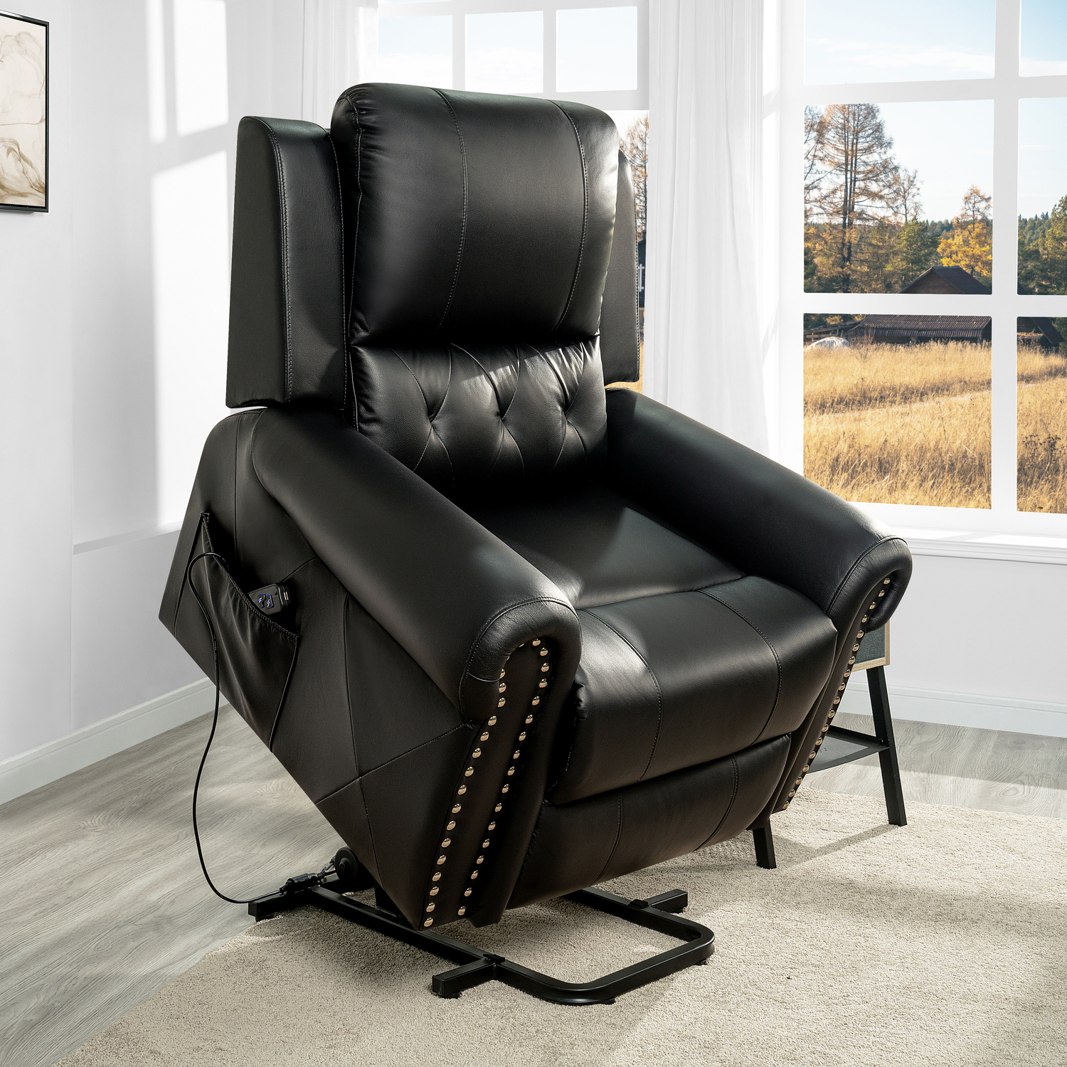 Tatiana Massage Air Leather,Black
