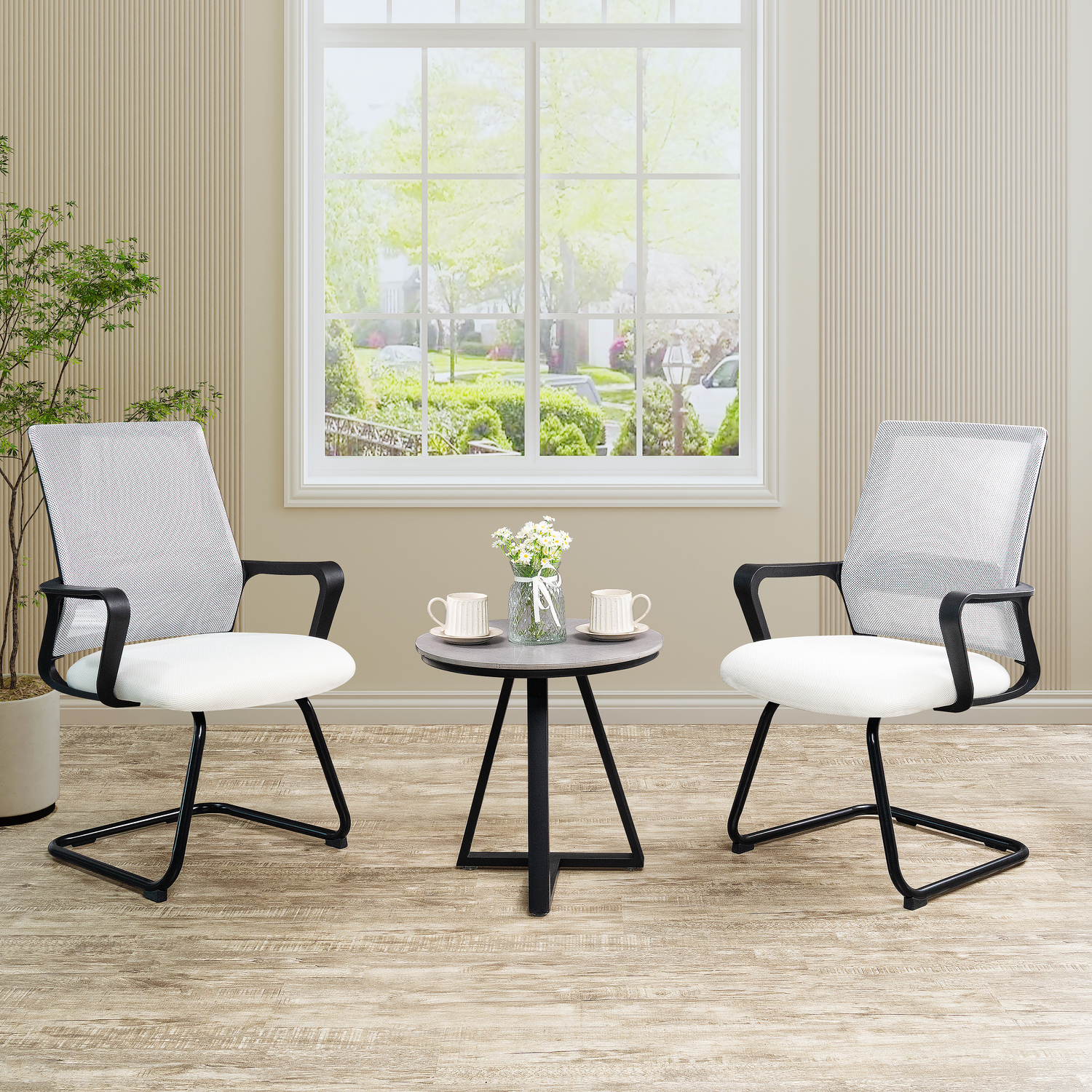 Geneva Modern Ergonomic Office Chair White
