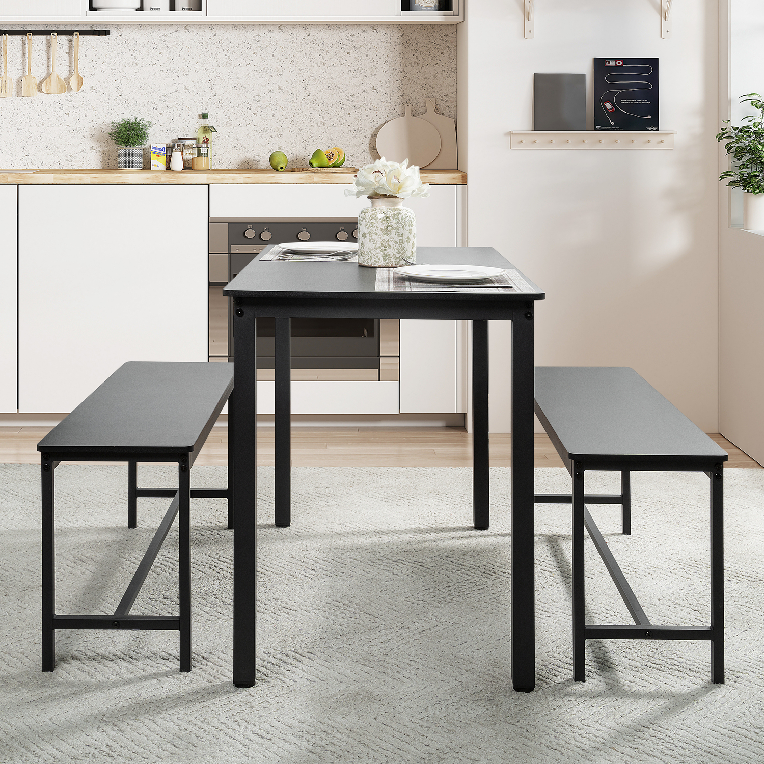 Paola Dining Set Black