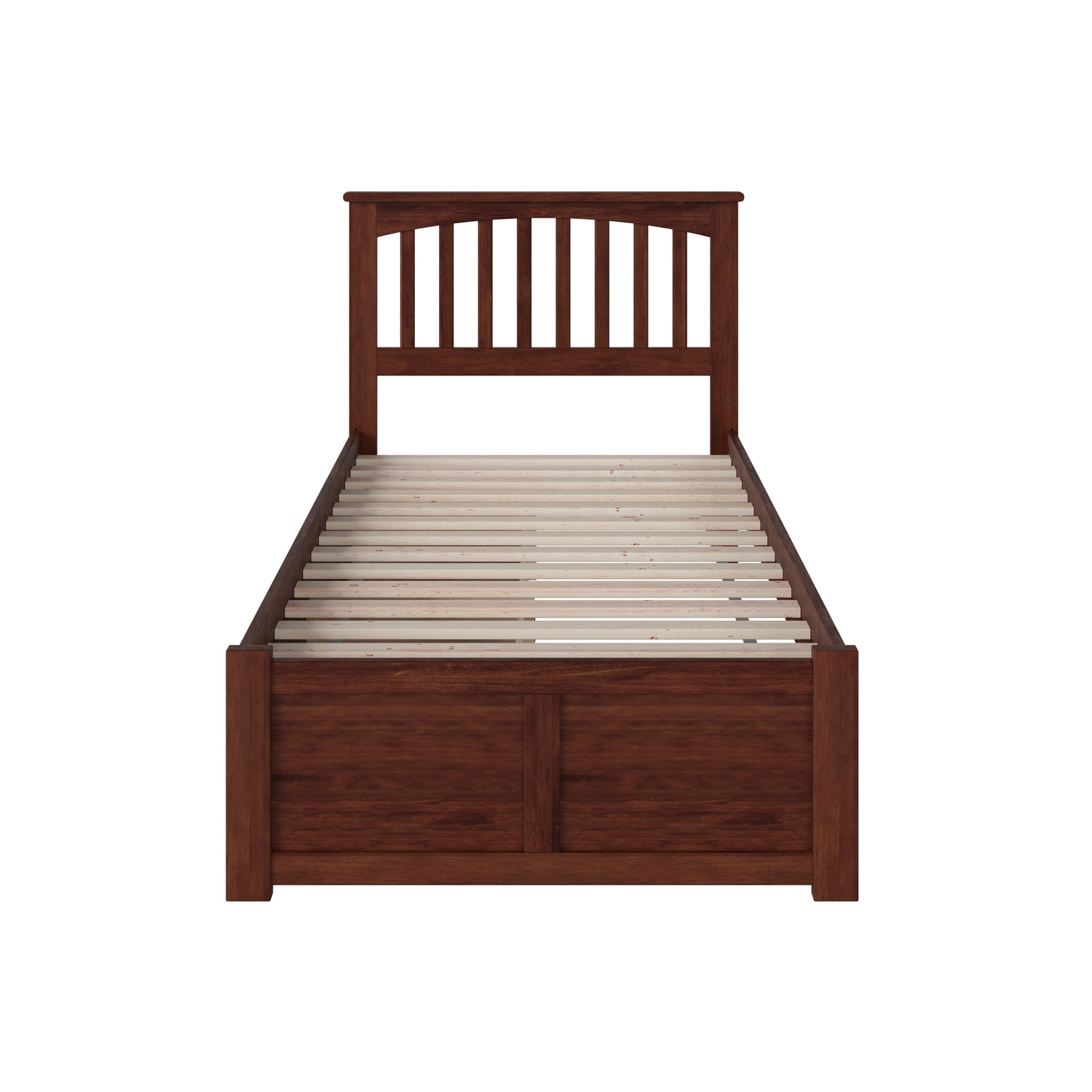 Rustic Revival Platform Bed with Flat Panel Footboard and Turbo Charger with Bed Drawers, Timeless Elegance and Functional Storage Solution for Bedroom