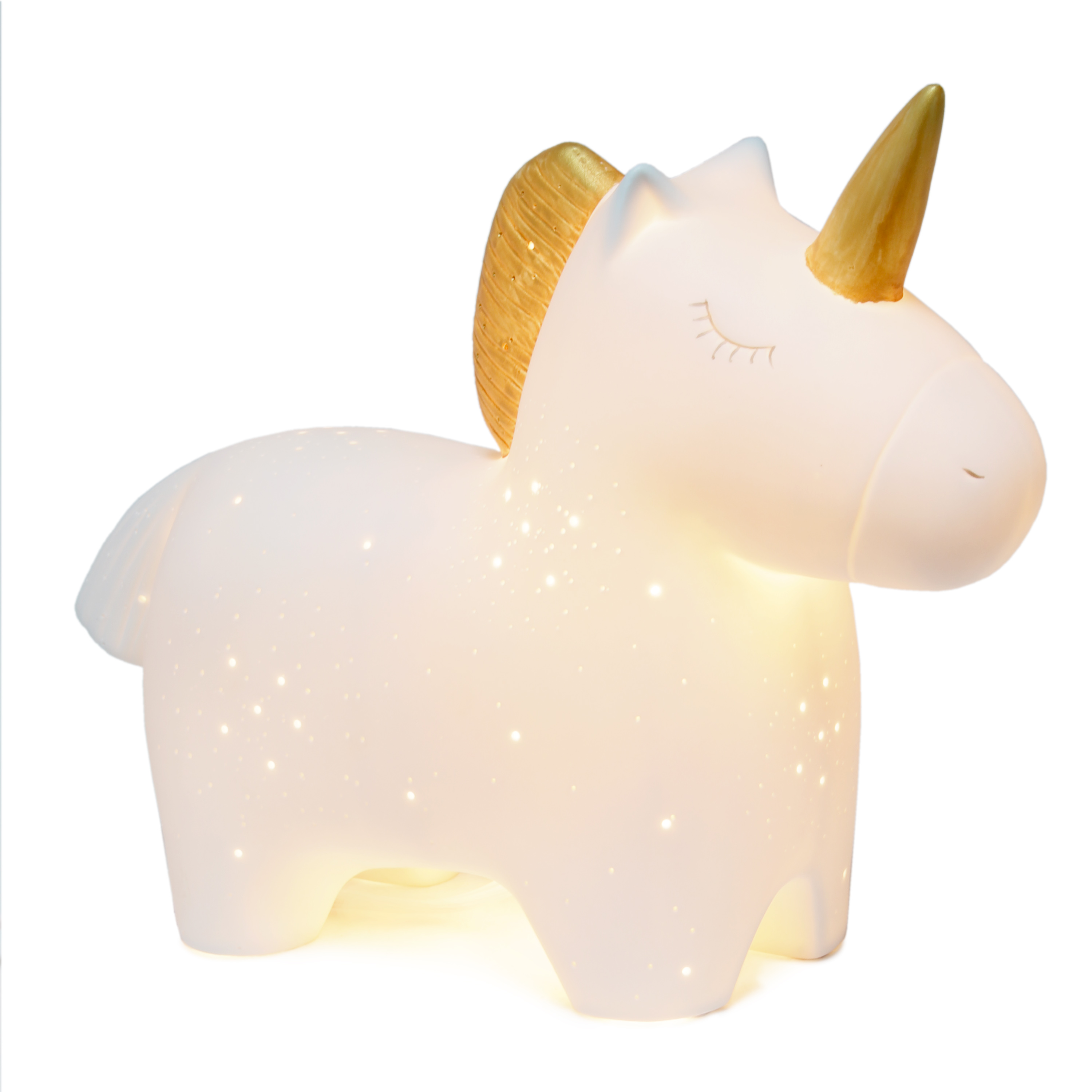 Simple Designs Porcelain Unicorn Shaped Table Lamp 49.3900
