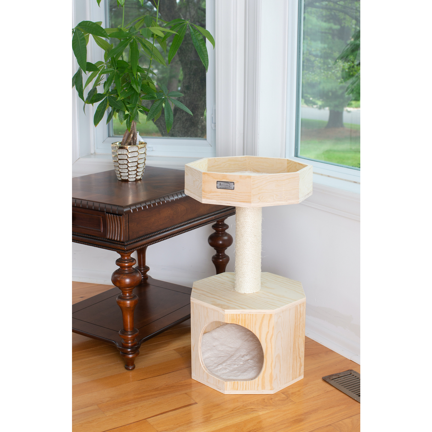 Scots Pine Cat Tree -- Compact Condo & Perch - 16