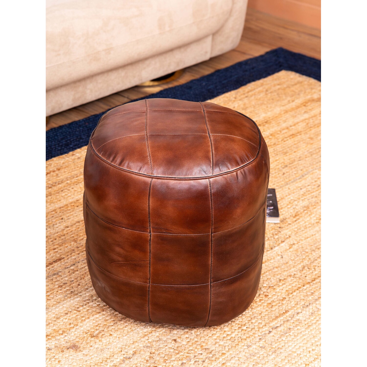 Geometric Handmade Eco-Friendly Leather Round 18