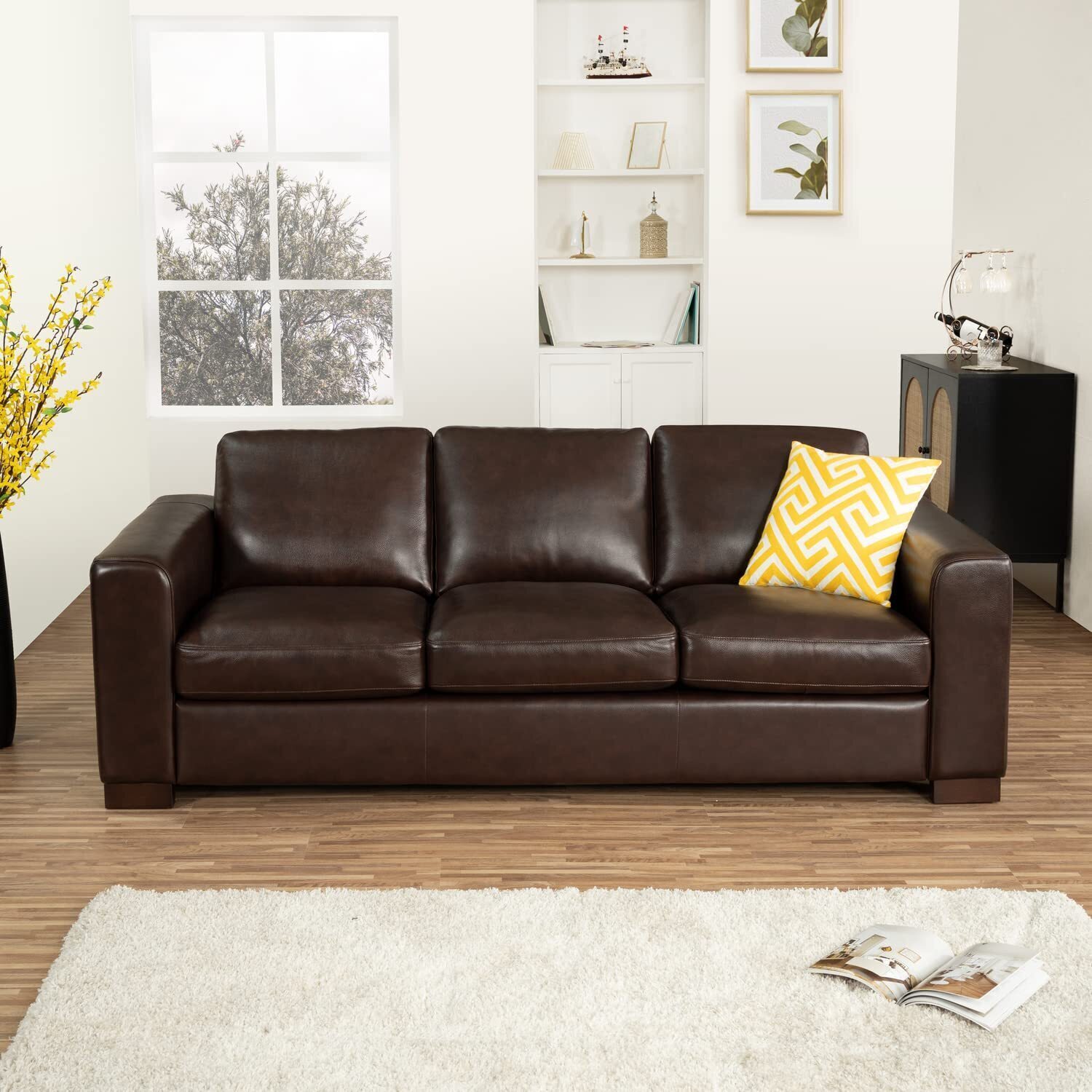 Freya Sofa + Loveseat Combo Espresso,Sofa + Loveseat