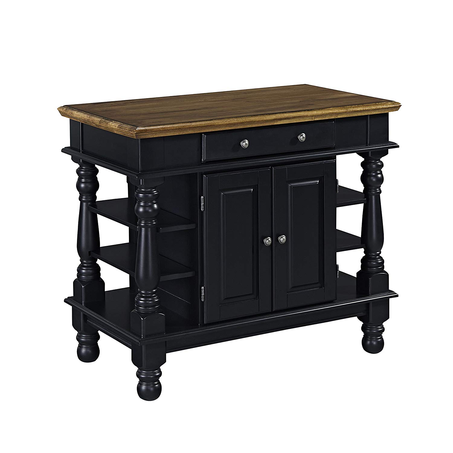Home Styles Americana Black Kitchen Island | eBay