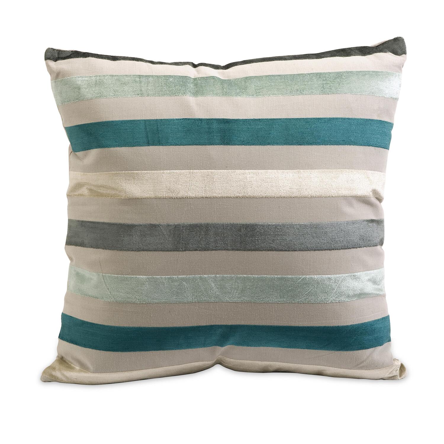 Admetus Blue Multistriped Pillow
