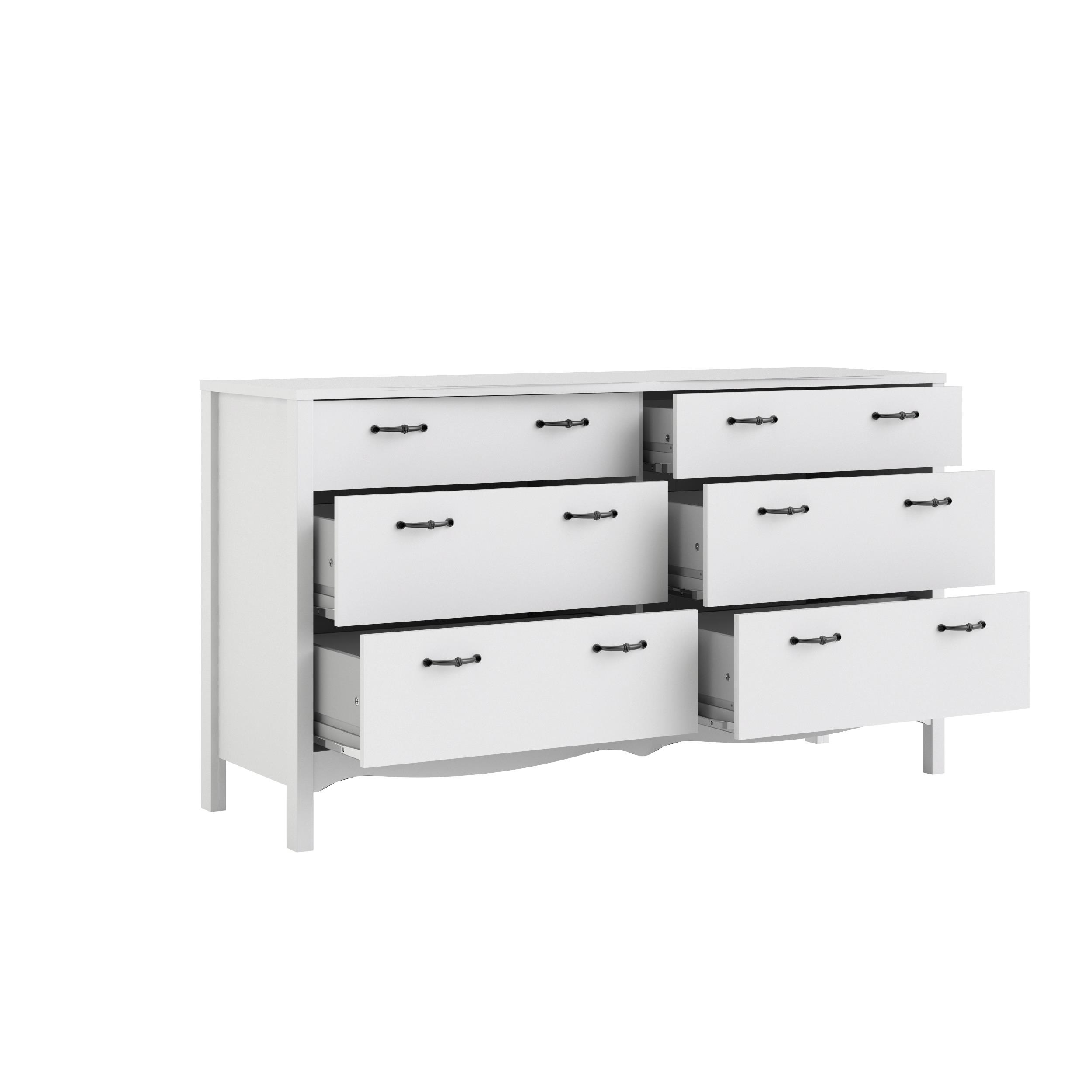 Tvilum Biscayne 6 Drawer Double Dresser 423 4000 Ojcommerce