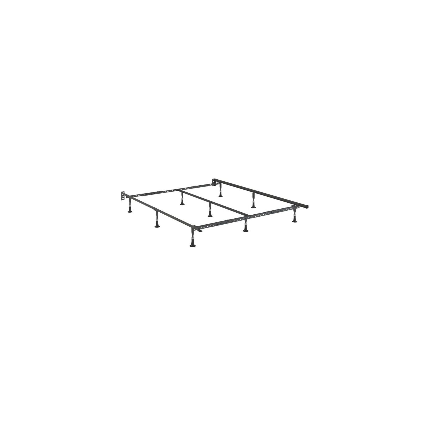 HomeStock Neo-Classical Nostal Premium Adjustable Metal Bed Frame Twin to Cal King 75