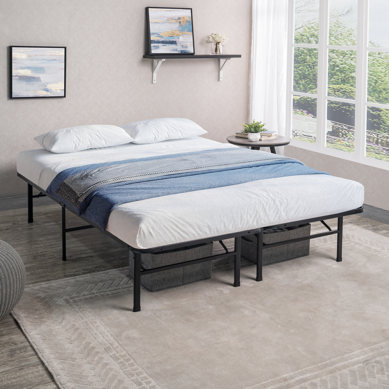 Color: Black Bed Size: Queen