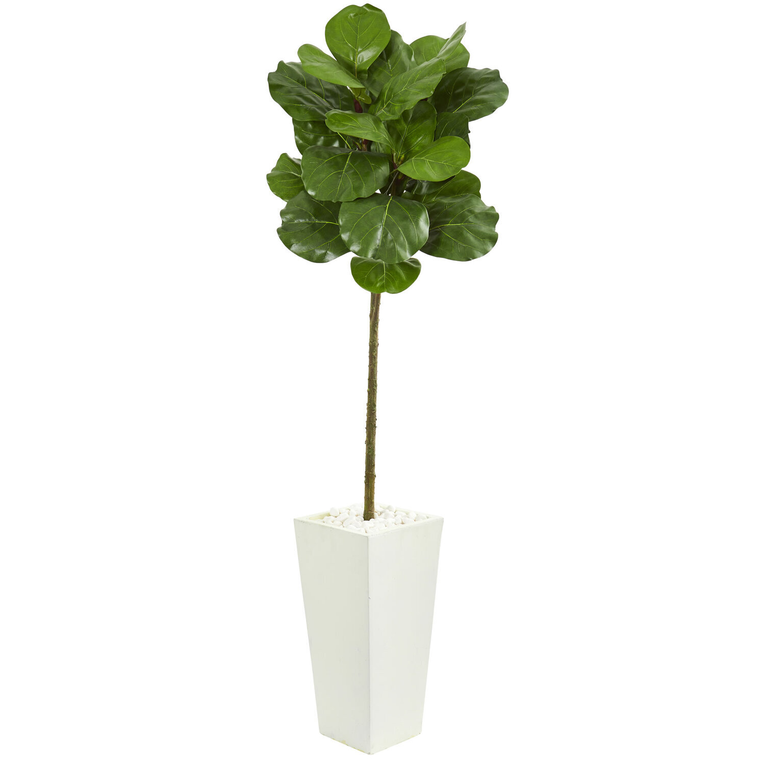 Artificial Christmas Tree 5.5ft White Planter Indoor Holiday Decor