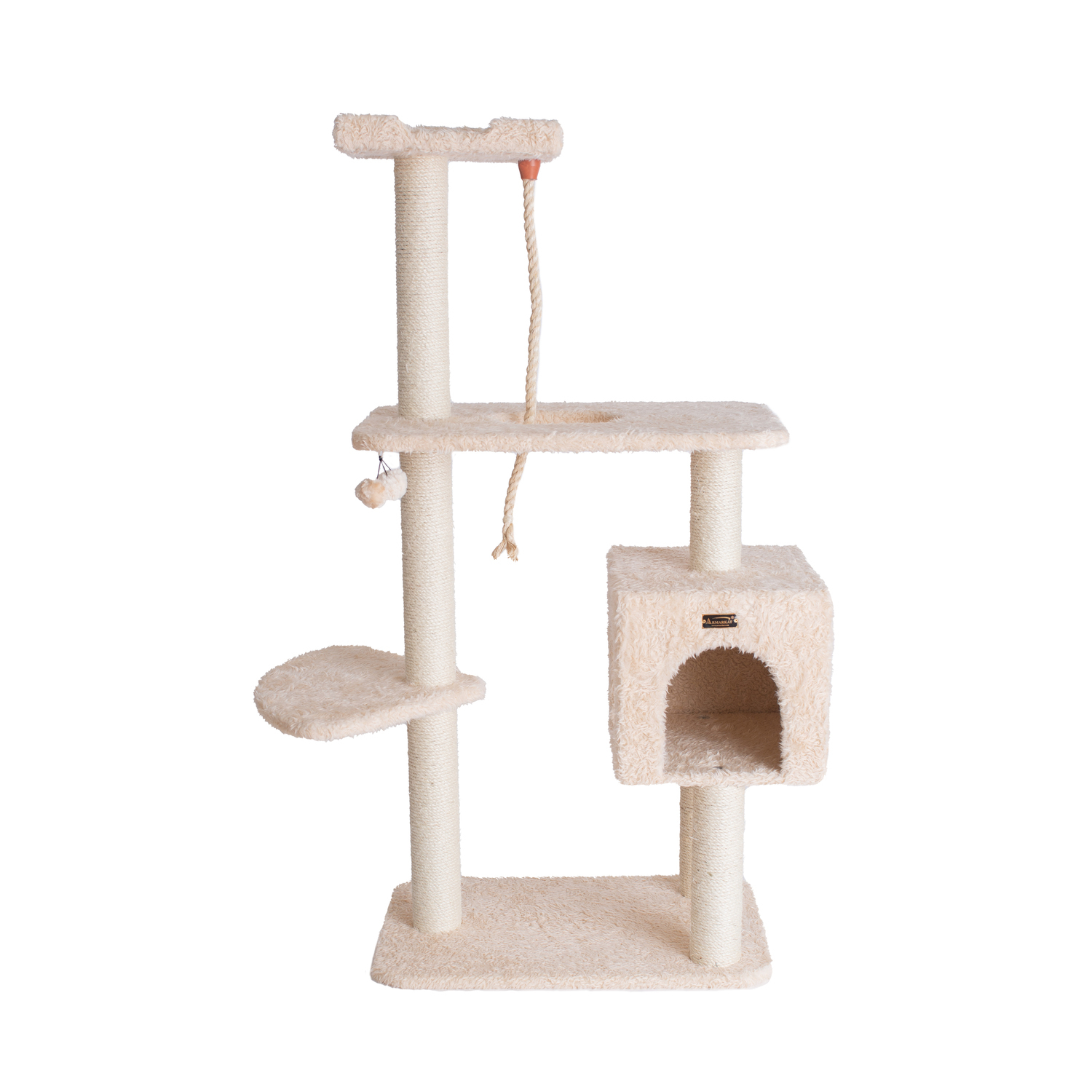 Cat Tree - Beige Faux Fur - 40