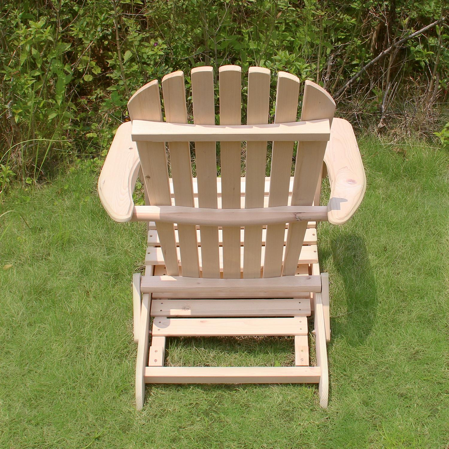 Merry Garden Adirondack Chair Kit With Pullout Ottoman | eBay