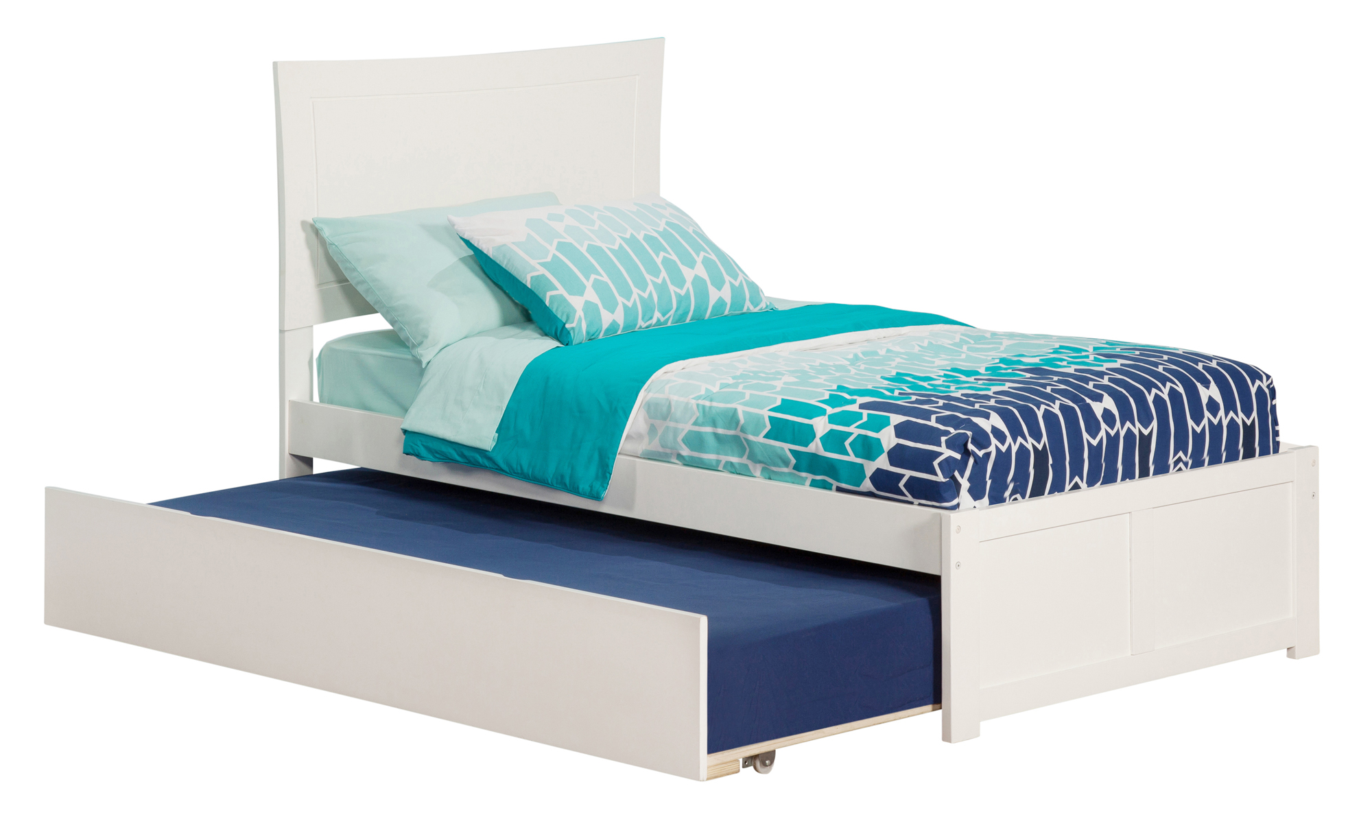 Metro Twin Platform Bed With Flat Panel Foot Board And 2 Urban Bed