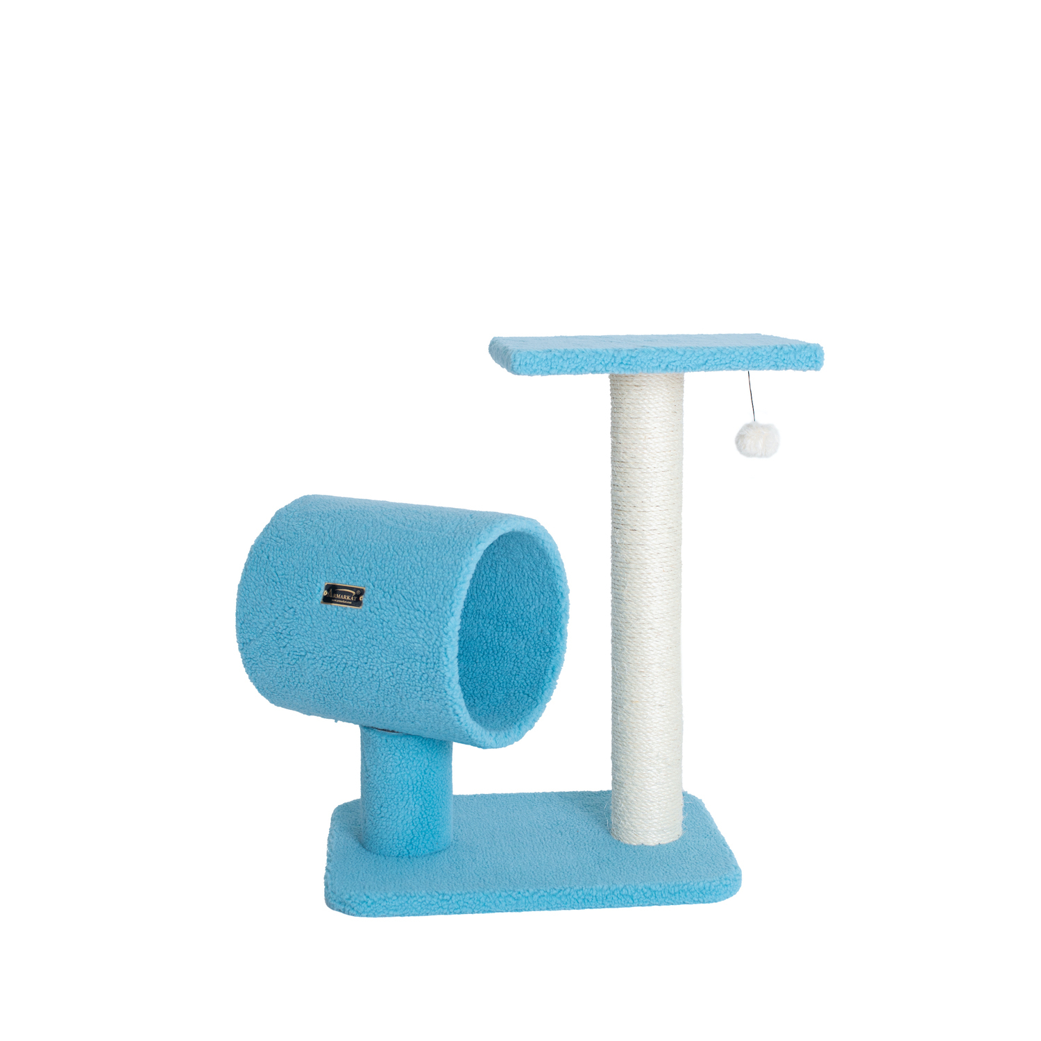 Cat Tree - Blue Sisal Scratcher & Tunnel - 24