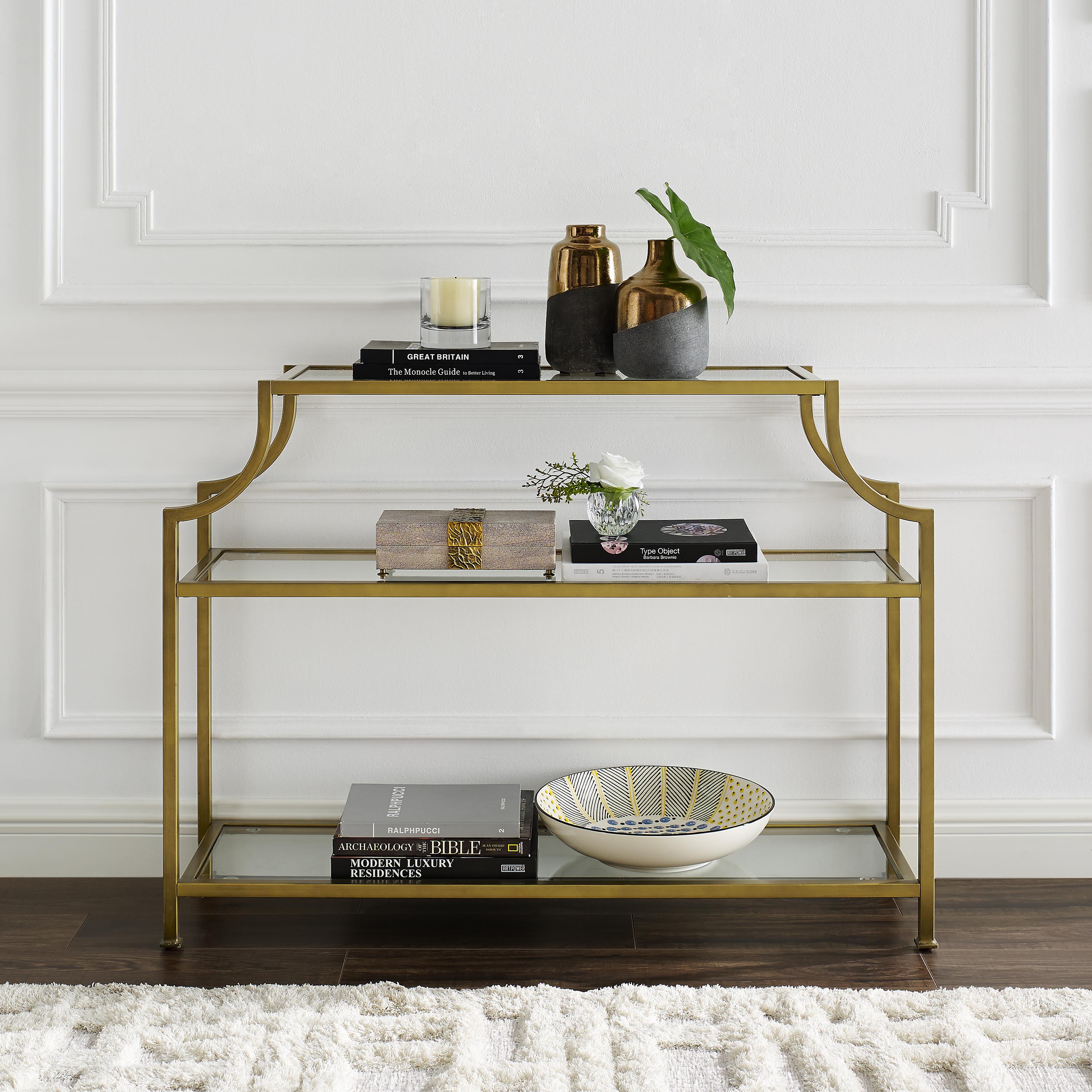 Crosley Aimee Glass Console Table 223.7100