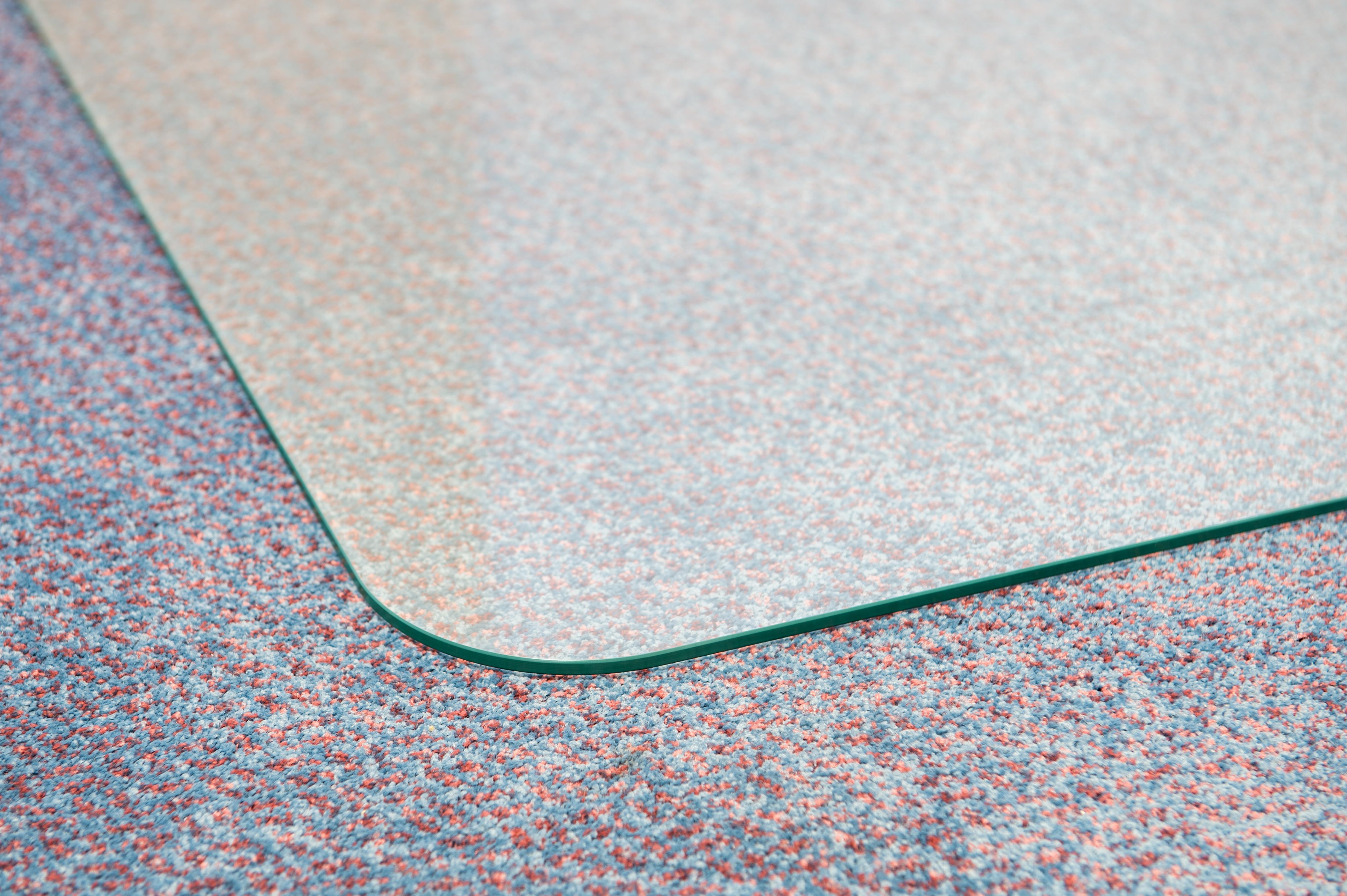 Cleartex Glacier Mat Glass Chair Mat for Hard Floors/all Pile Carpets