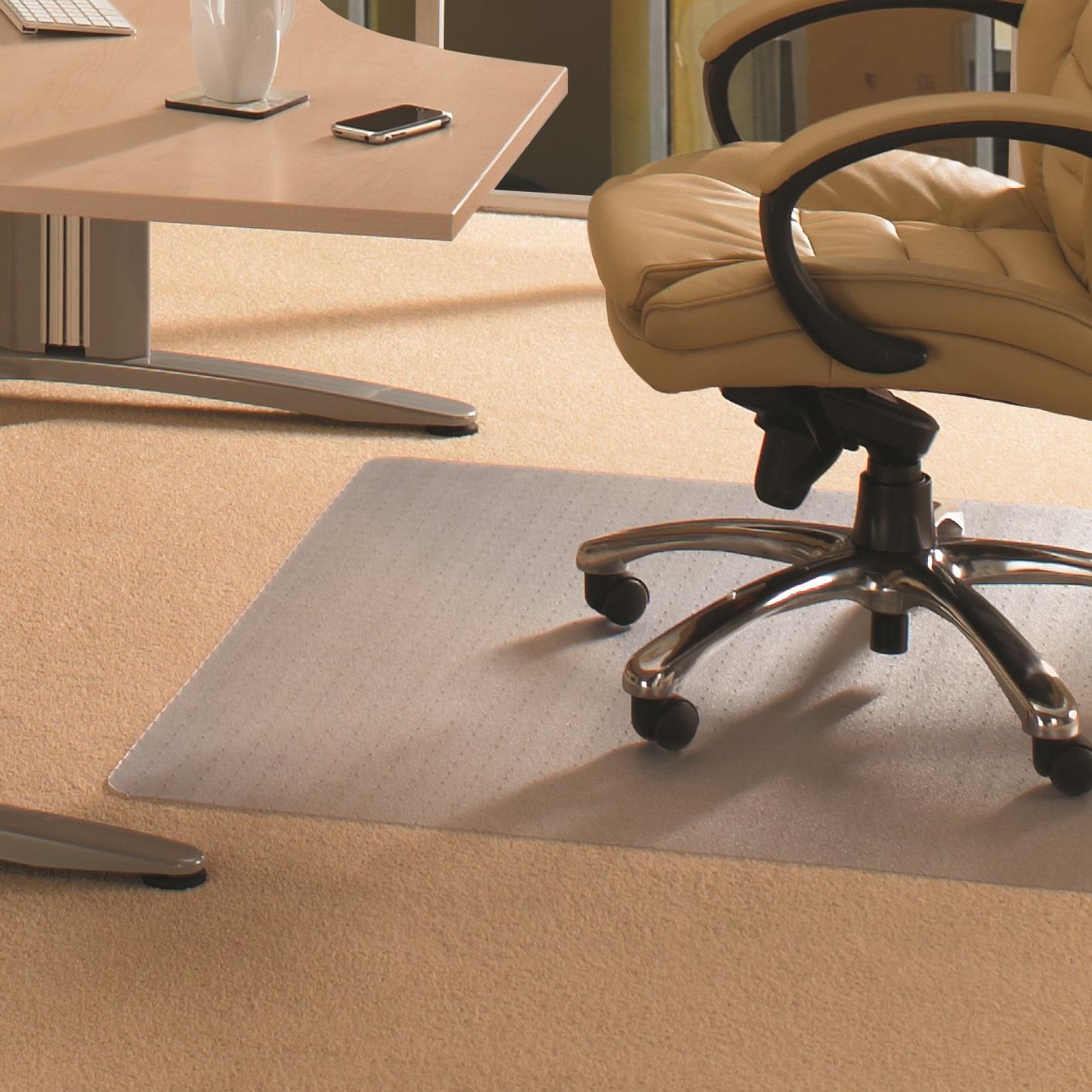 Cleartex Advantagemat PVC Chair Mat for Low Pile Carpets (1/4" or