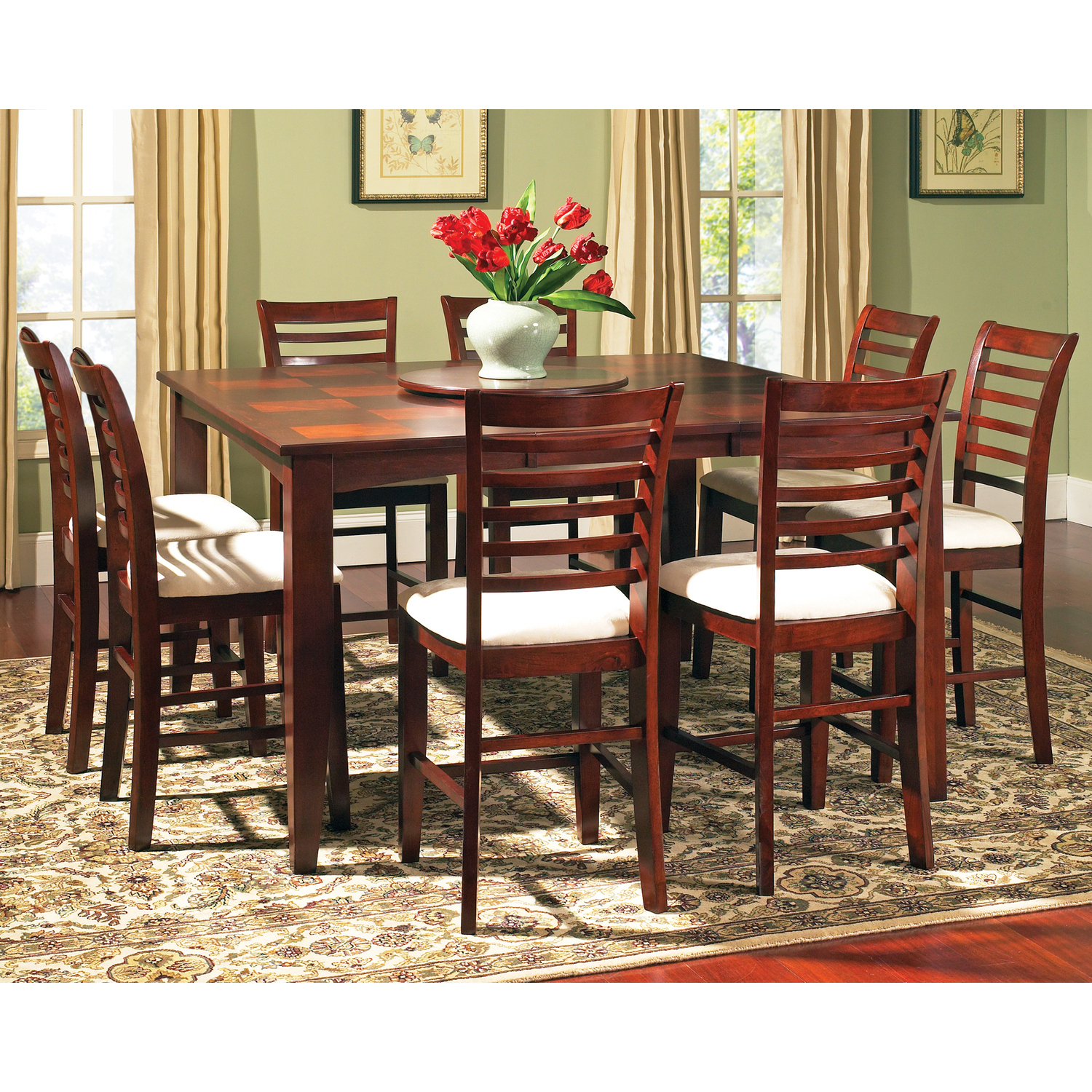 Largo Counter Dining Table with 18" Bufferfly Leaf