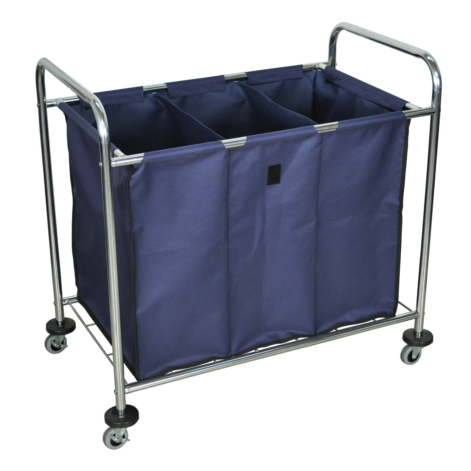 Luxor HL15 Heavy Duty Industrial Laundry Sorter Cart With Triple