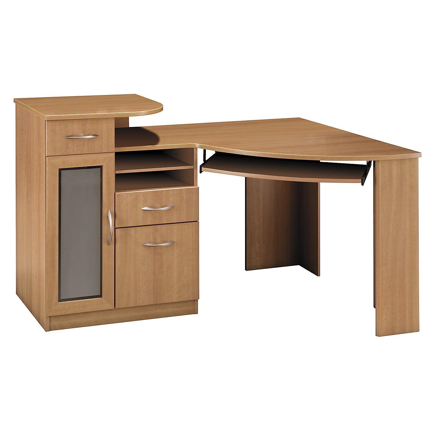 Bush Vantage Corner Desk Light Dragonwood Furniture Home Goods Appliances Athletic Gear Fitness