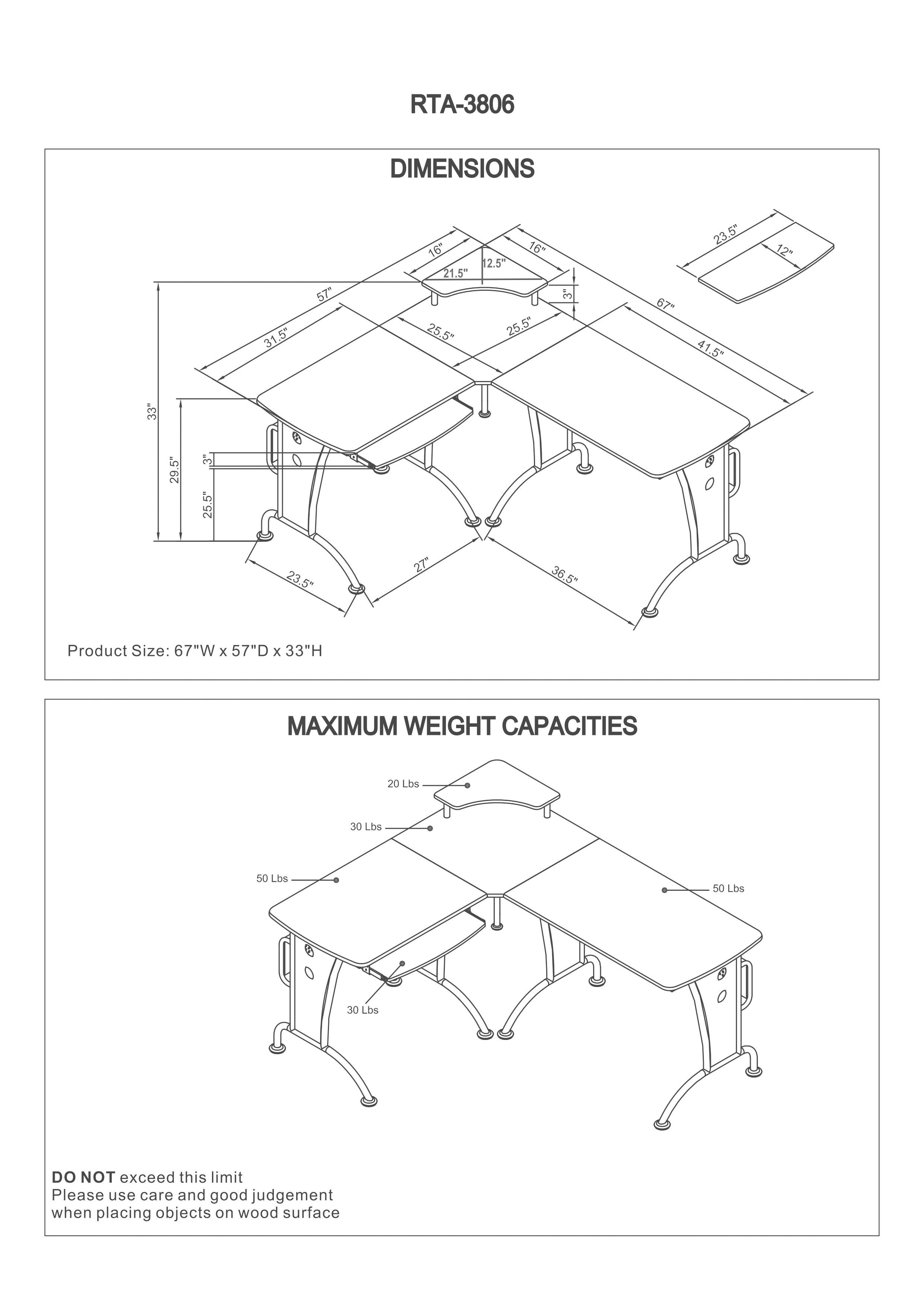 L Desk Dimensions L Desk Dimensions
