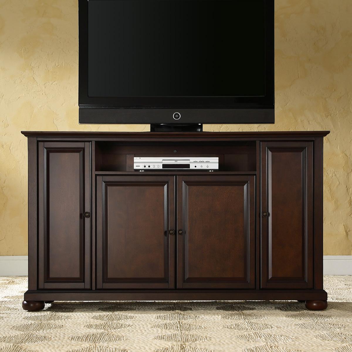 Crosley Alexandria 60 Tv Stand In Vintage Gany Finish