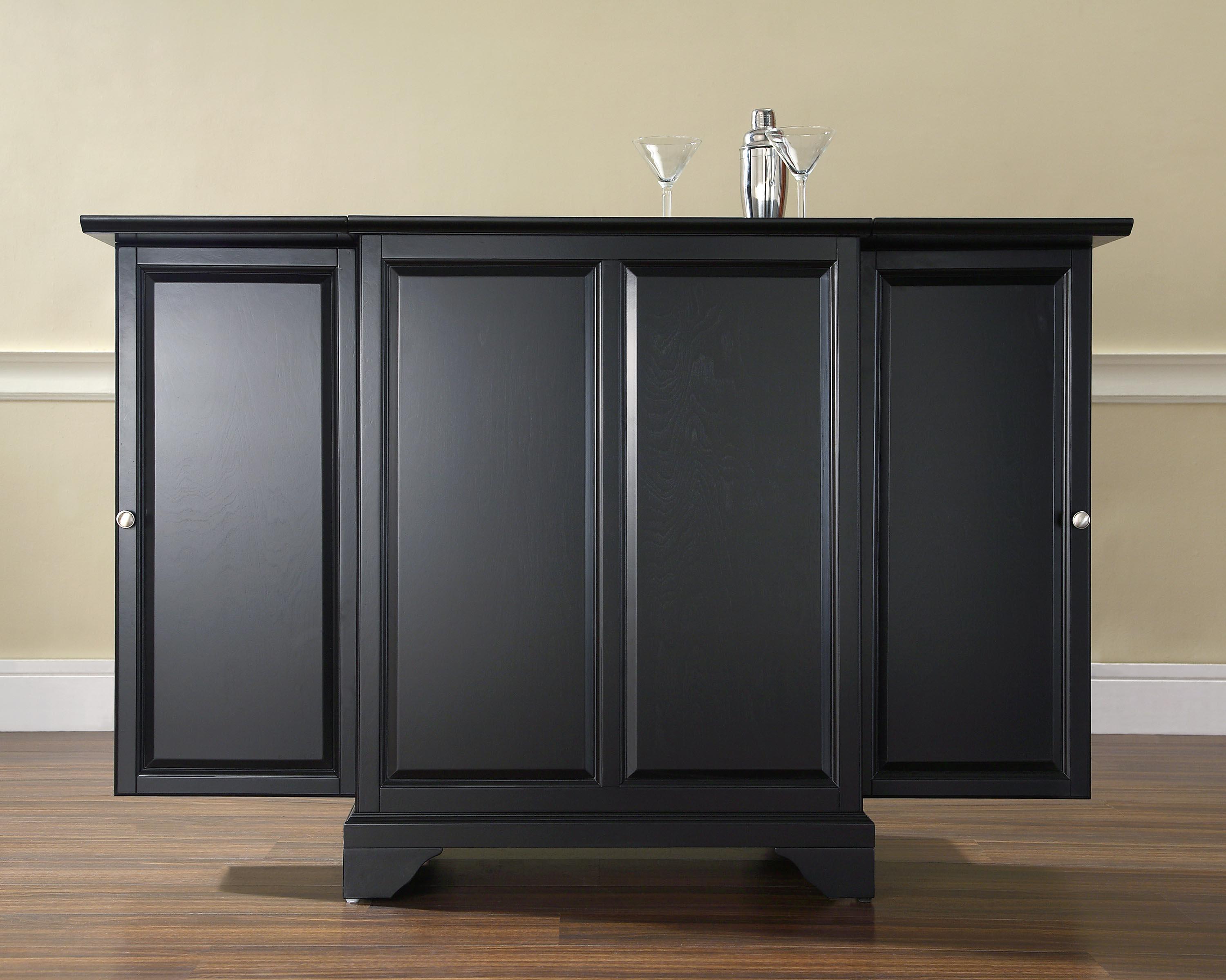 Lafayette Expandable Bar Cabinet Ojcommerce Lafayette Expandable Bar Cabinet Kf40001bbk