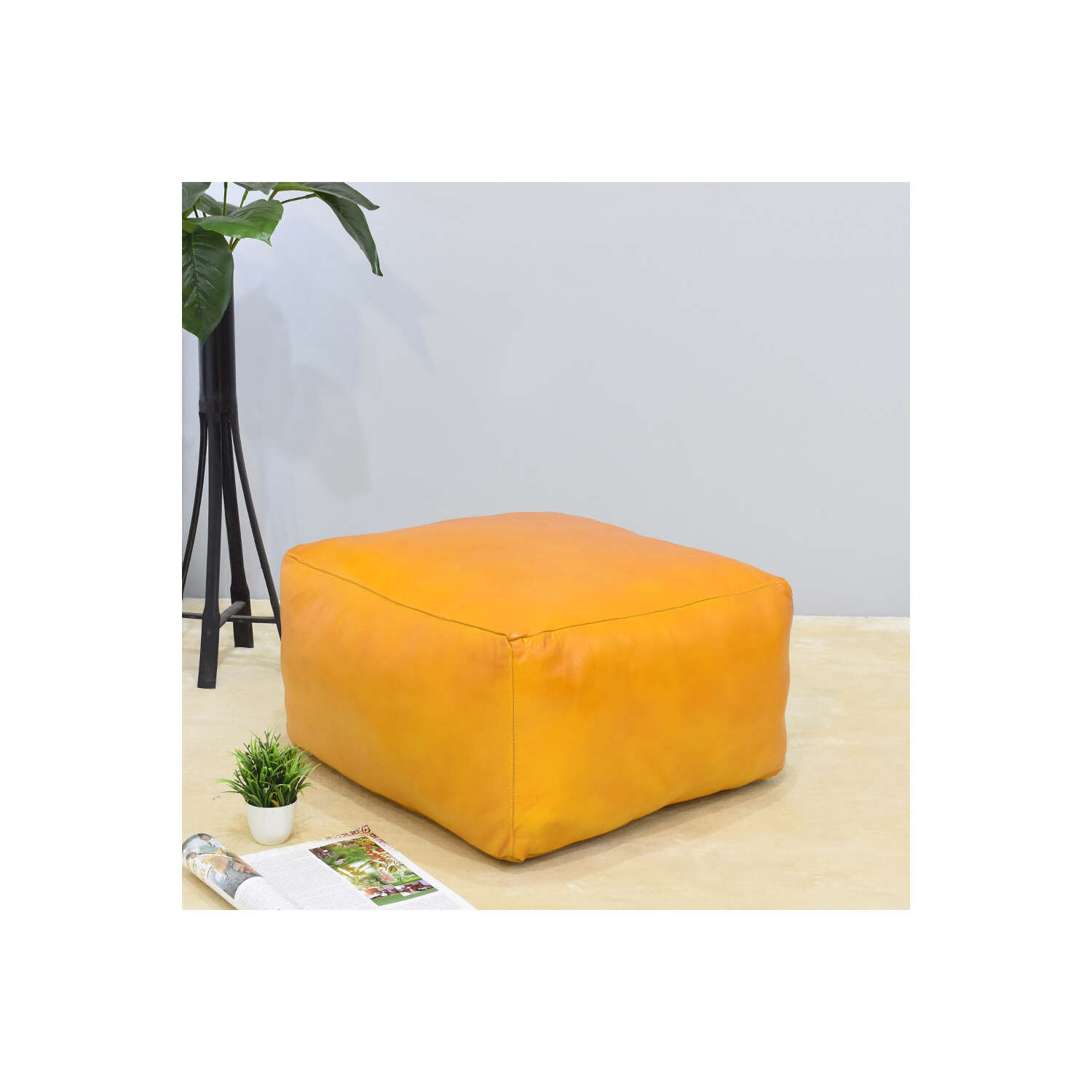 Solid Handmade Eco-Friendly Leather Square 21