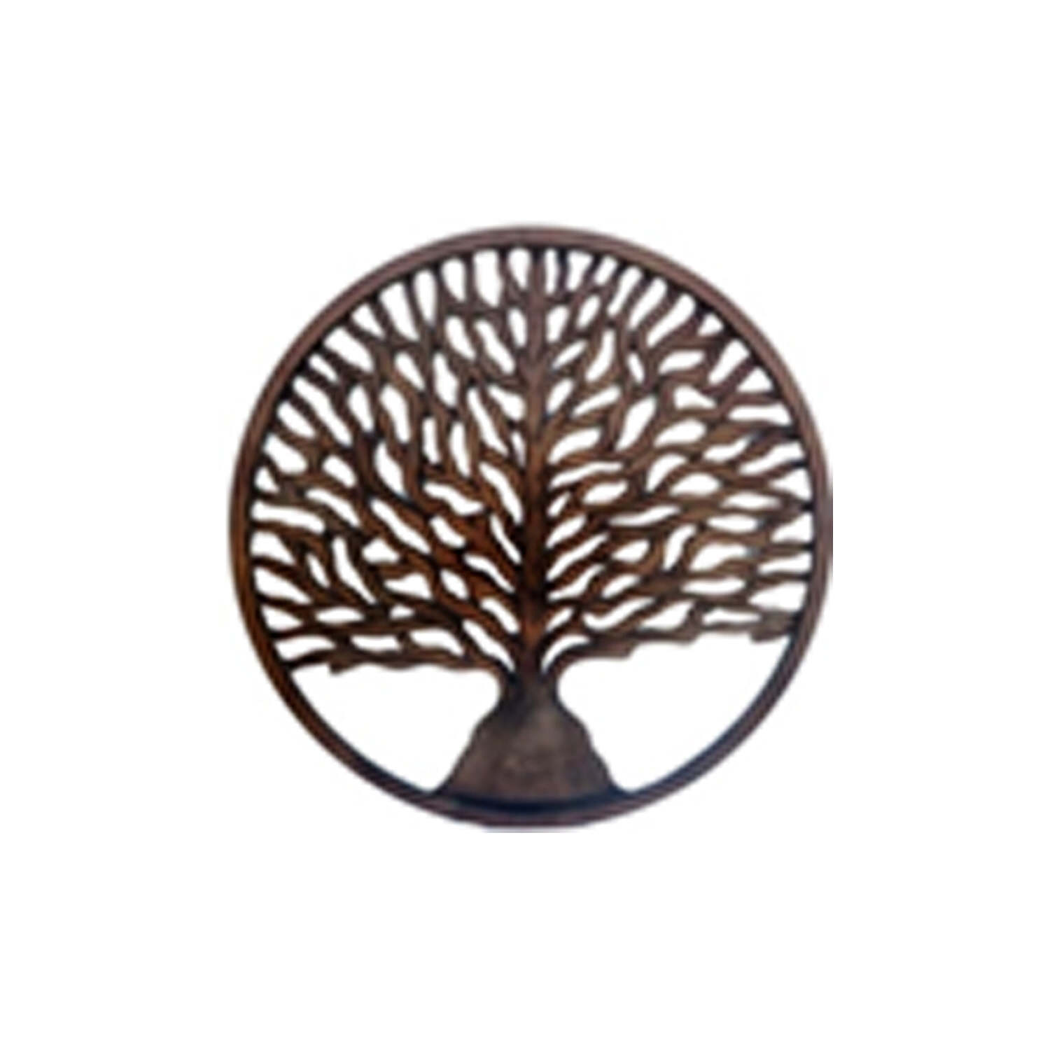Handmade Wood Eco-Friendly Tranditional Round Medium Polish Hanging Wall Decor