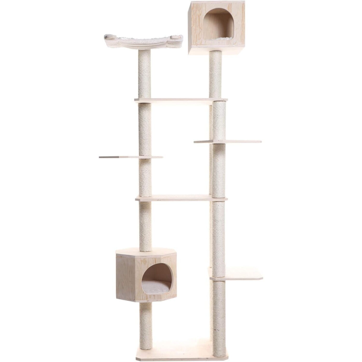 Cat Tree Tower 89 Inch - 7 Level Condo, Playhouses, Scratching Post for Large Cats