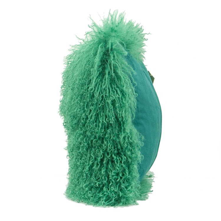 A&B Home Magnolian Lamb Fur Pillow - Thumbnail 4