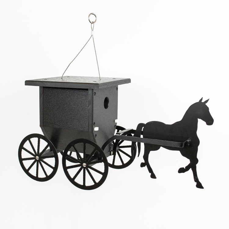 American Furniture Classics Buggy Wren Bird House Model GM36BK Made of High Density Poly Resin image - 1