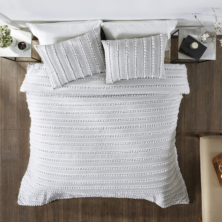 Angelique Comforter King in Taupe image - 1