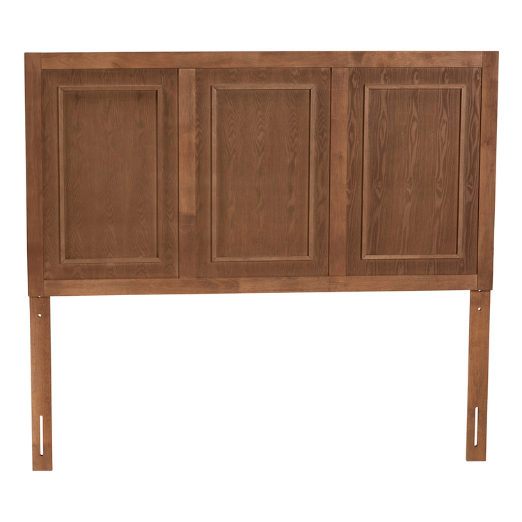 Baxton Studio Giordano Classic and Traditional Ash Walnut Finished Wood Queen Size Headboard image - 1