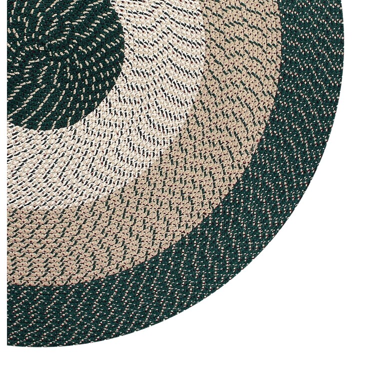 Country Stripe Collection 96" Round in Dark Blue Stripe image - 1
