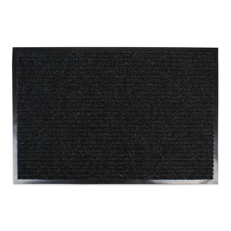 DII J&M Charcoal Ribbed Walk Off Utility Mat 30x48 image - 1