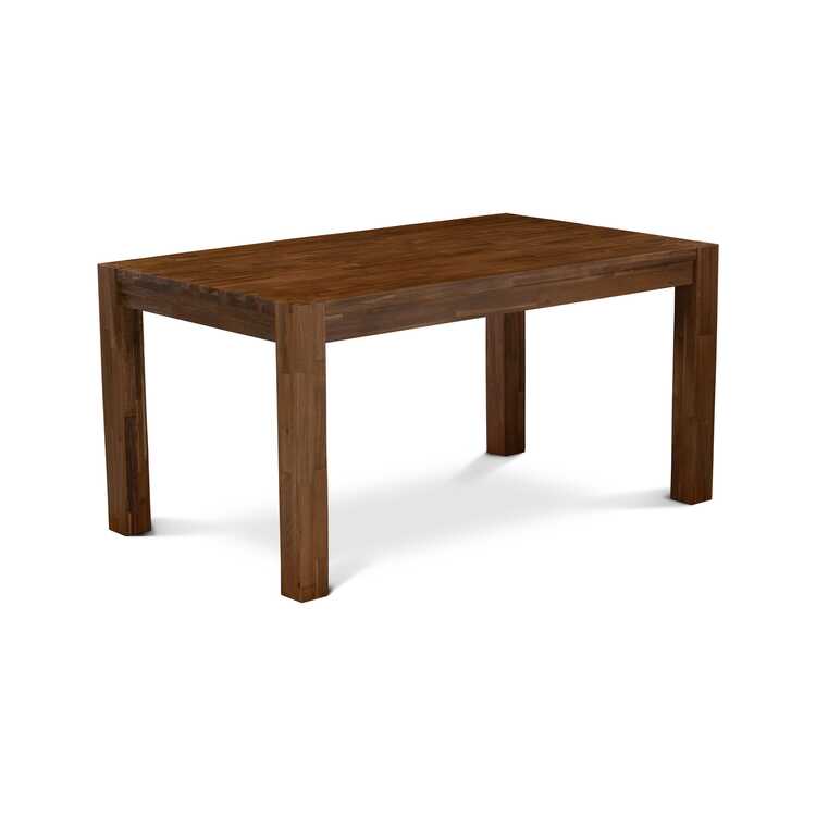 Modern Dining Set - Grey Linen 7-Pc Walnut Finish image - 1