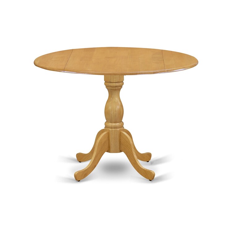 Kitchen Dining Table Set - Oak Breakfast Table & 2 Linen Chairs image - 1