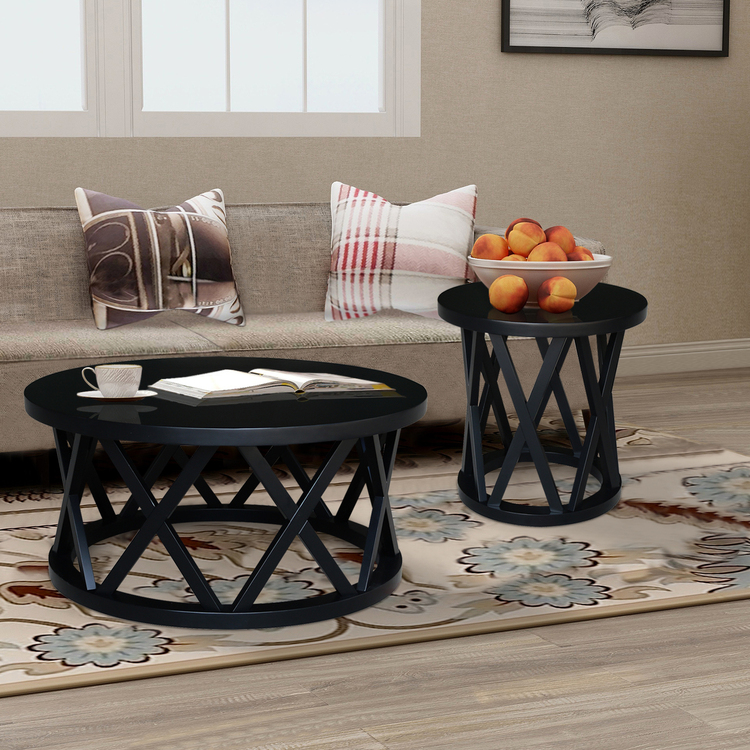 International Concepts Round Ceylon Coffee Table image - 1