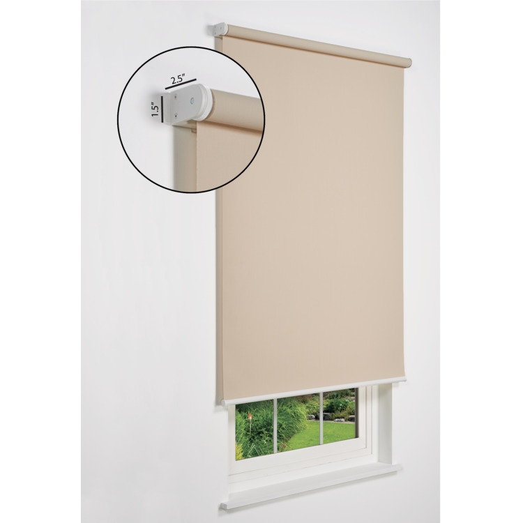 Linen Avenue Cordless 1% Solar Screen Standard Roller Shade, Sand 55 W x 66 H image - 1
