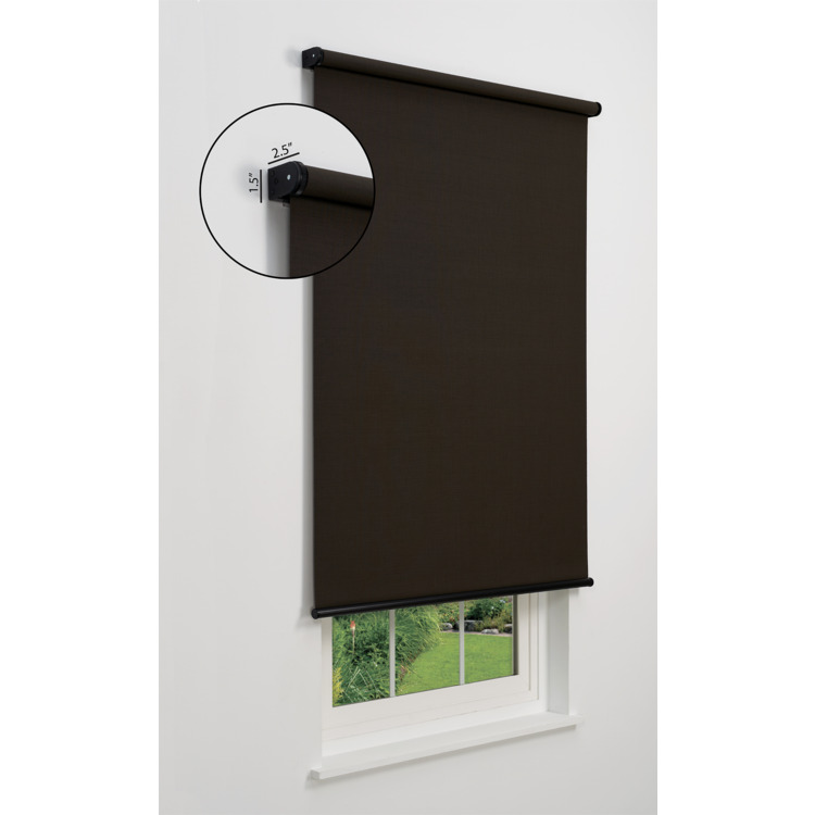 Linen Avenue Cordless 1% Solar Screen Standard Roller Shade, Shadow 65 W x 66 H image - 1